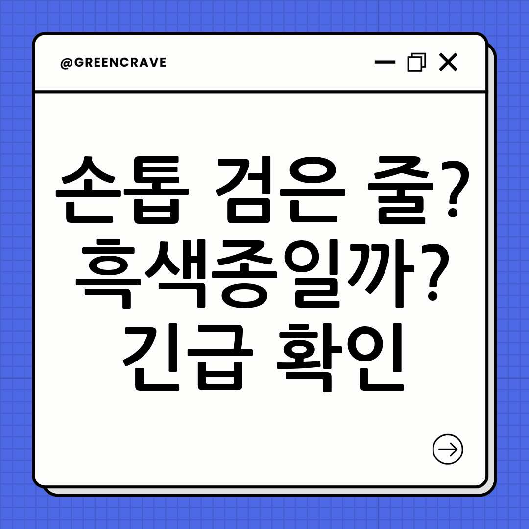 손톱 검은 줄