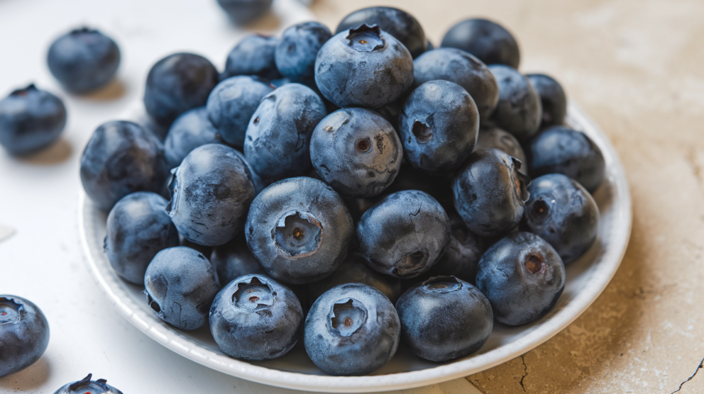 간에 좋은 과일 블루베리 이미지