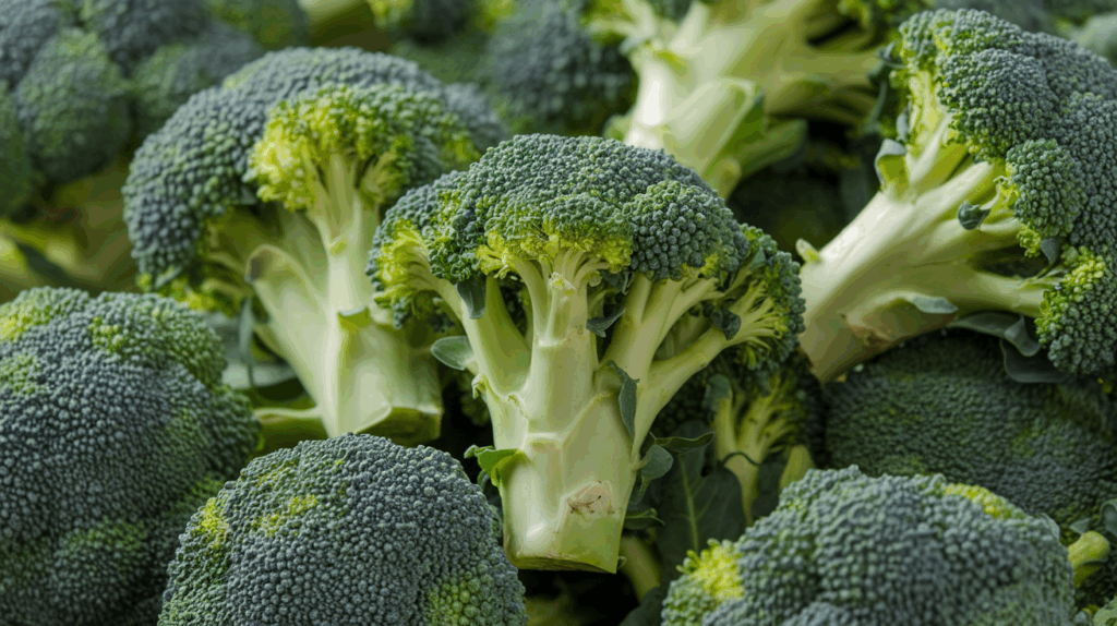 흰 브로콜리 일반 브로콜리